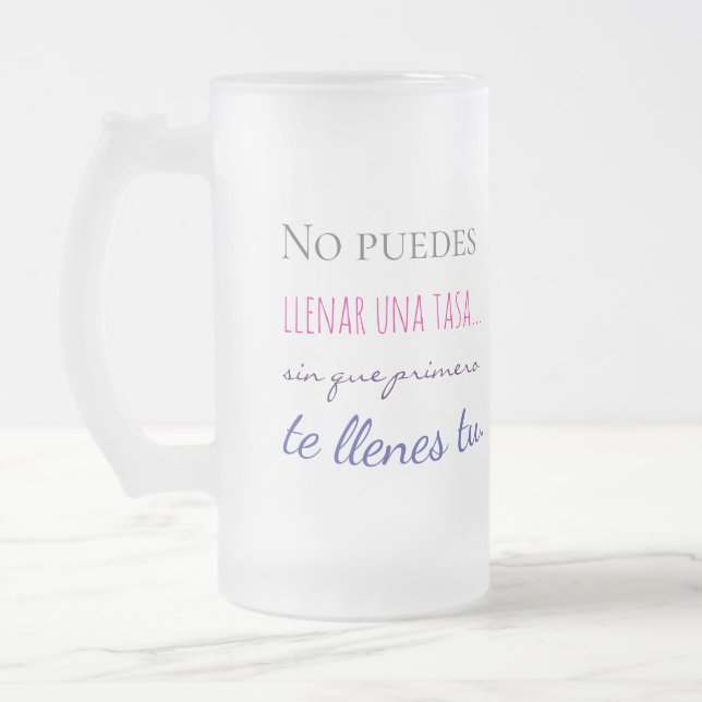 Chope Givrée no puedes llenar una tasa sin que primero te llen (Gauche)