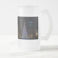 Noël Dans Le Centre-Ville De Dallas Bière De Verre