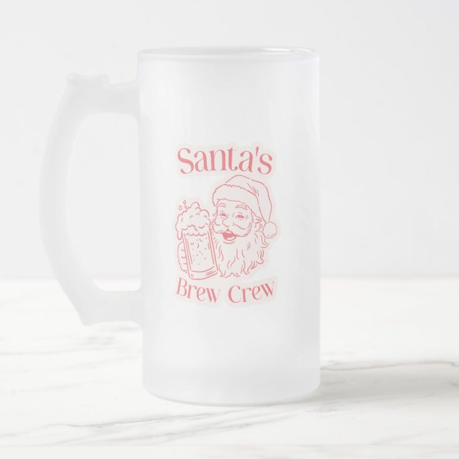 Chope Givrée Noël de l'équipe de brasseries de père Noël (Gauche)