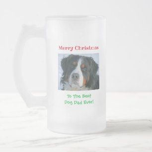 Chope Givrée Noël Meilleur Chien Papa Jamais Pet Photo
