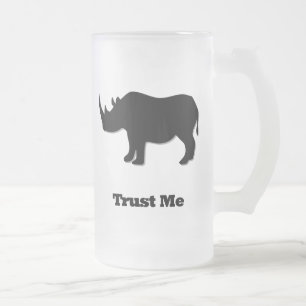 Chope Givrée Noir de Faites-moi confiance de rhinocéros
