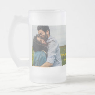 Chope Givrée nom de couple monogramme personnalisé simple minim