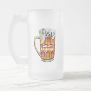 Chope Givrée Nom du monogramme personnalisé de papa sur le dos
