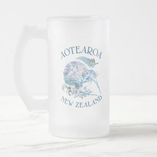 CHOPE GIVRÉE NOUVELLE-ZÉLANDE KIWI PAUA GLASS