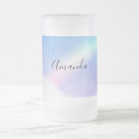 Nuages pastel magiques et arc-en-ciel