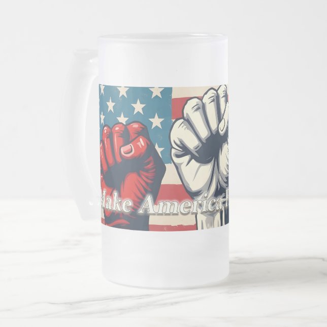 Chope Givrée Œuvre d'art Make America Free Again (Devant gauche)