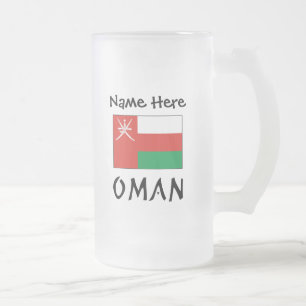 Chope Givrée Oman Drapeau omanais Nom personnalisé
