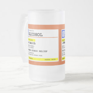 Chope Givrée Ordonnance personnalisée Alcool humoristique