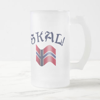 Chope Givrée Pain grillé potable de la Norvège de drapeau