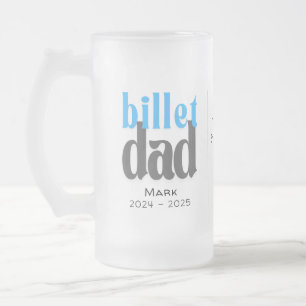 Chope Givrée Papa De Billet Personnalisé Avec Citation Sentimen
