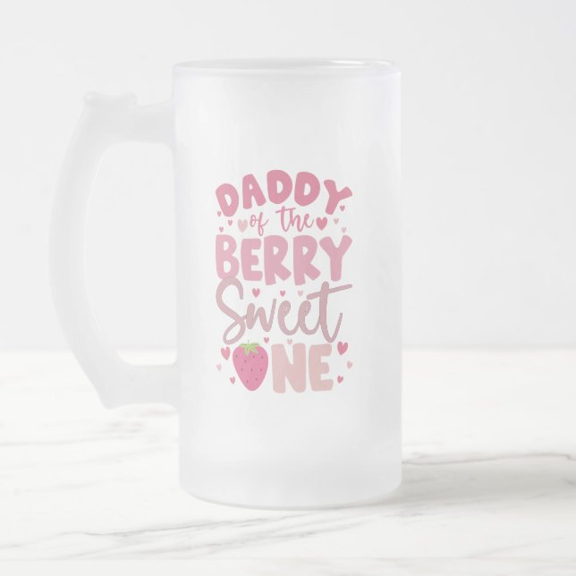 Chope Givrée Papa de la douce fraise d'anniversaire (Gauche)