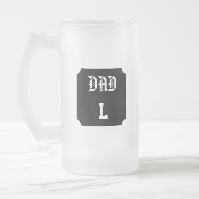 Chope Givrée Papa Monogramme Personnalisable (Gauche)