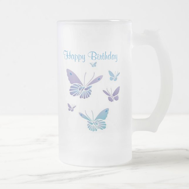 Chope Givrée Papillons de danse, joyeux anniversaire (Droit)
