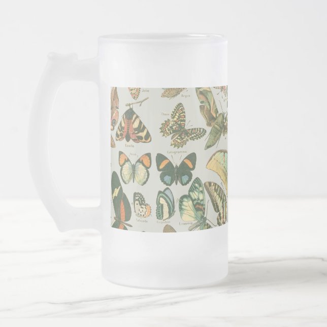 Chope Givrée Papillons Vintages papillons d'antiquités Art (Gauche)
