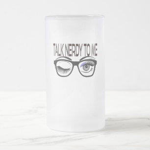 Chope Givrée Parlez Nerdy Pour Moi Geeks Lunettes Winking Eye
