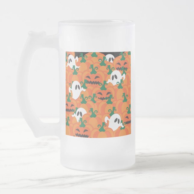 Chope Givrée Patch Citrouille Haunted Halloween Ghosts (Gauche)