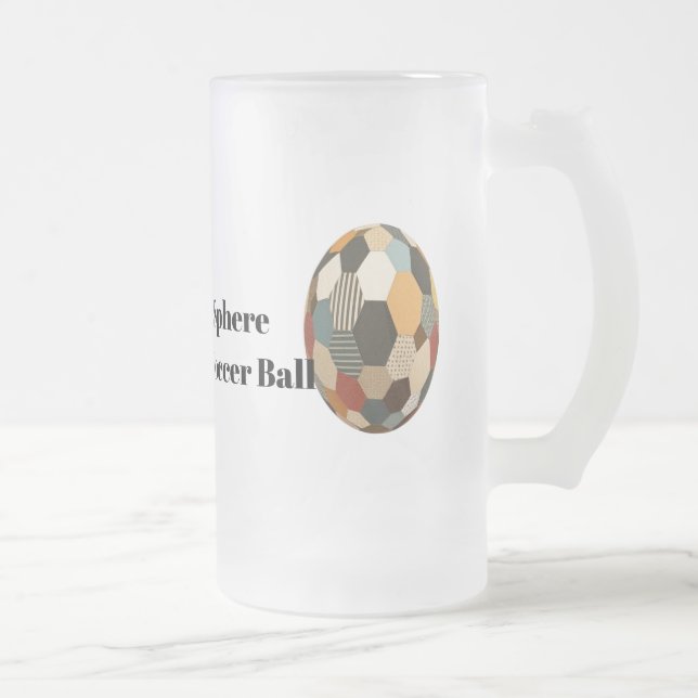 Chope Givrée Patchwork Sphere : Cosy Balle De Football Quilé (Droit)