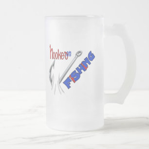 Chope Givrée Pêche Amusante Accrochée À La Pêche