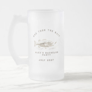 Chope Givrée Pêcheur Drôle Party de Bachelor de Pêche sur Mesur