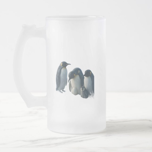 Chope Givrée Penguin frosted glass beer product description (Gauche)