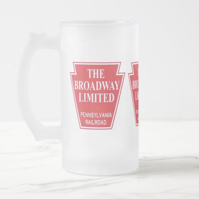 Chope Givrée Pennsylvania Railroad Broadway Limited Bière Stein (Gauche)