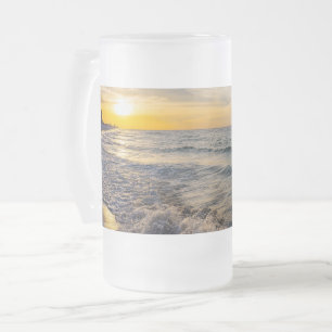Chope Givrée Pensacola Splashage Vagues lever soleil givre bièr
