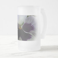 Pensée violette et blanche
