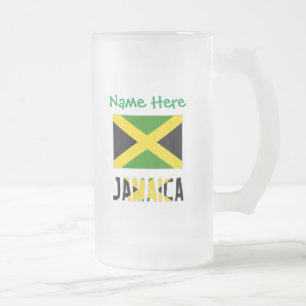 Chope Givrée Personnalisation verte du drapeau jamaïcain