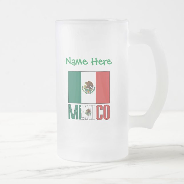 Chope Givrée Personnalisation verte du drapeau mexicain (Droit)
