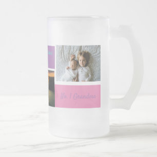 Chope Givrée Personnalisé Noël 3 Photo Personnalisée Grand-mère