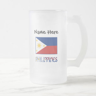 Chope Givrée Philippines et drapeau philippin personnalisés 