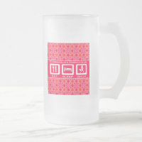 Pink Funny Shopaholic Eat Sleep Shop Award