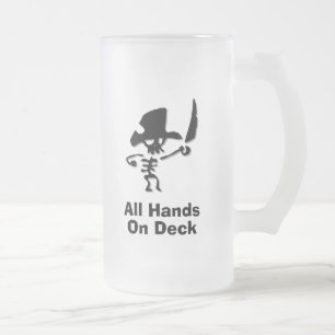 Chope Givrée Pirate Toutes Les Mains Sur Le Pont