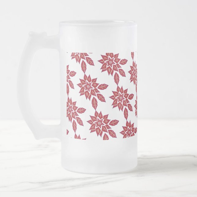 Chope Givrée Poinsettia (rouge) (Gauche)