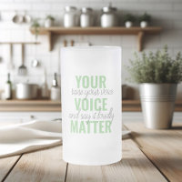 Positive Green Your Voice Matter Motivation Citati