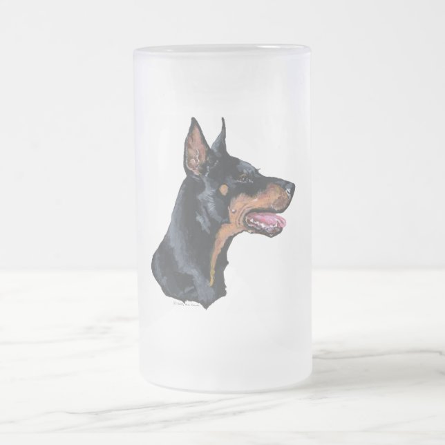 Chope Givrée Profil du Doberman Pinscher (Centre)