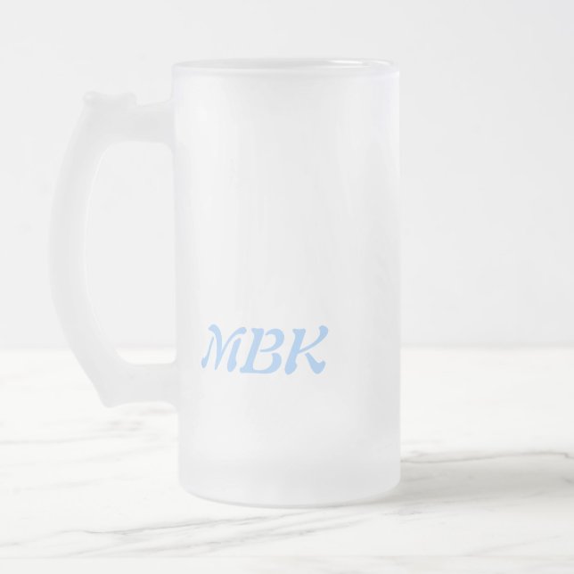 Chope Givrée Pullovers et initiales givrées de la bière W. de (Gauche)