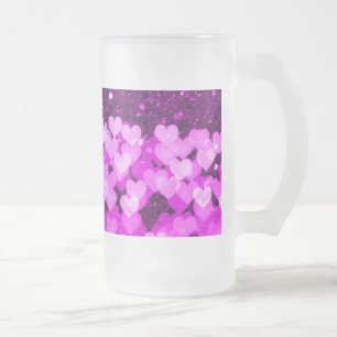 Chope Givrée Purple Hearts Faux Parties scintillant