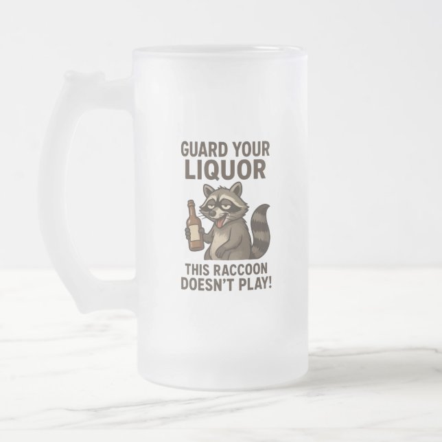Chope Givrée Raton laveur ivre (Gauche)