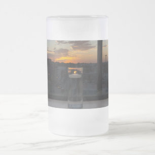 Chope Givrée Regarder Le Coucher De Soleil Frosted Verre Beer M