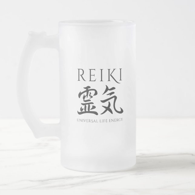 Chope Givrée Reiki 霊 気 Japonais Calligraphic Life Energy (Gauche)