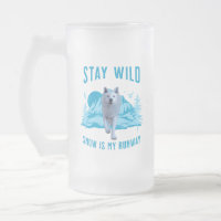 Reste Sauvage Loup Blanc Piste de Neige