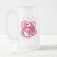 Retro 90s Japonais Kawaii Lait de fraise Frosted