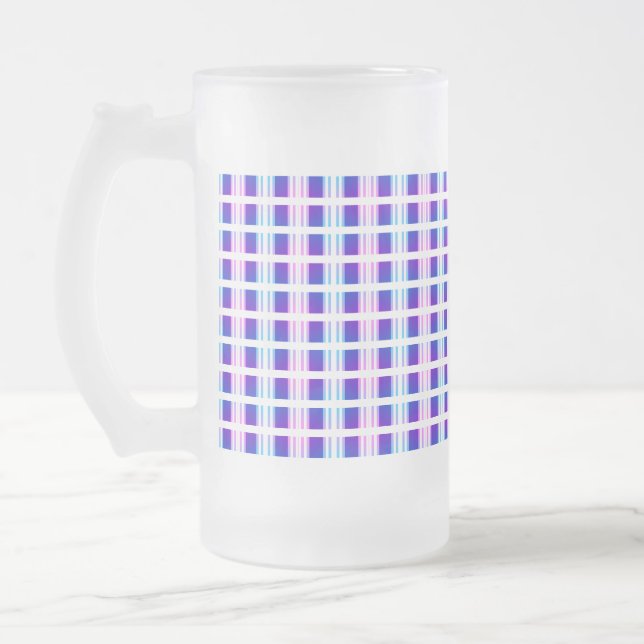 Chope Givrée rétro électrique rayé bleu & violet (Gauche)