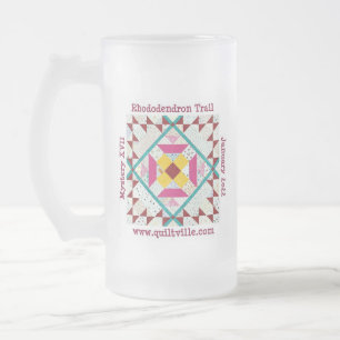 Chope Givrée Rhododendron Trail glass beer stein