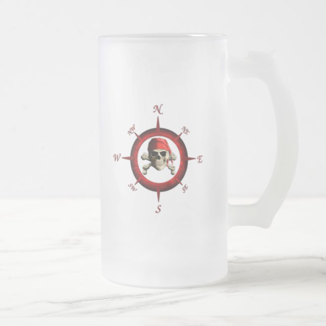 Chope Givrée Rose de boussole de pirate (Droit)