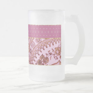 Chope Givrée Rose et dentelle d'or