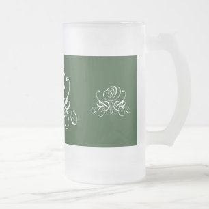 Chope Givrée Rose fleuri blanc et vert