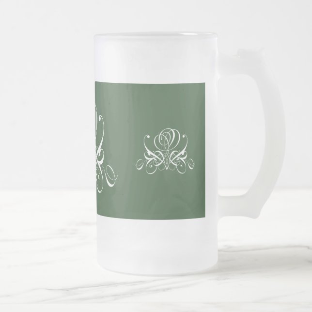 Chope Givrée Rose fleuri blanc et vert (Droit)