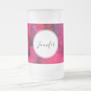 Chope Givrée Rouge foncé et violet Gras & Abstrait moderne